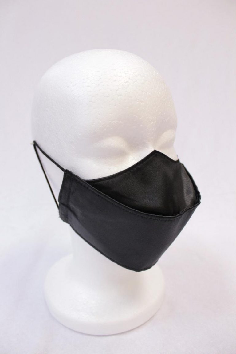 Black Silk 3D Face Mask Eden Tailors